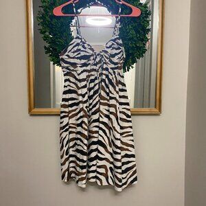 J Crew Zebra Mini Dress NWT